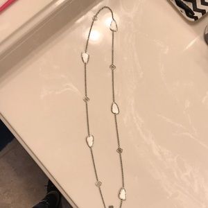 White stone Kendra Scott necklace